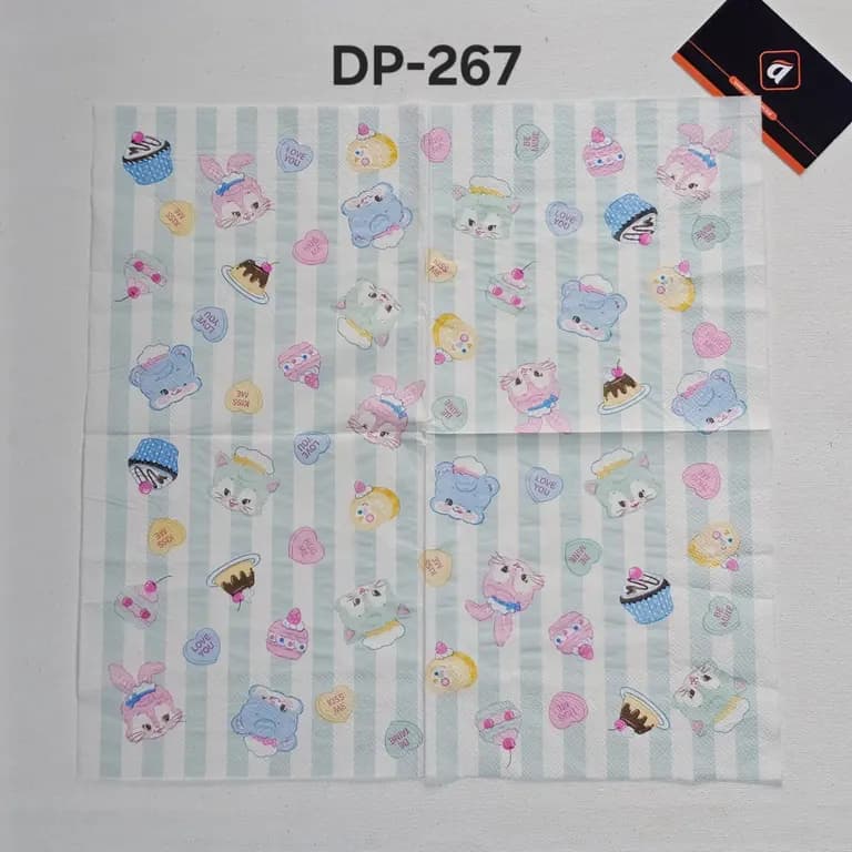 Deco Paper, Color Printed Napkins Dp: 267