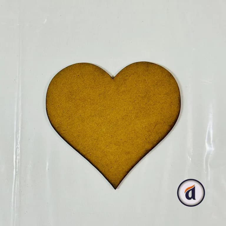 Love Shape MDF Board 6 inch