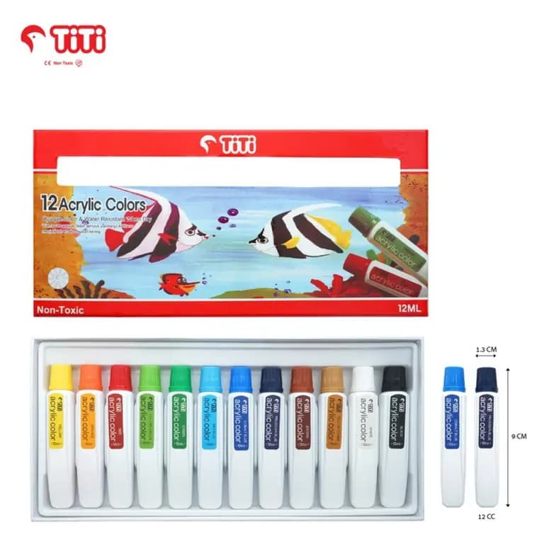 TiTi Acrylic color 12ml 12 pcs