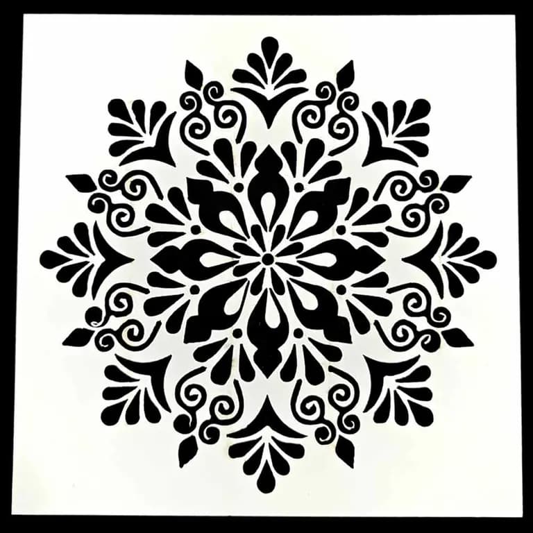 Stencil Code 6 (8x8 inch)