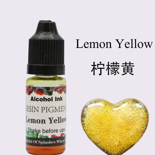 Alcohol ink resin pigment 10ML [ LEMON YELLOW ]