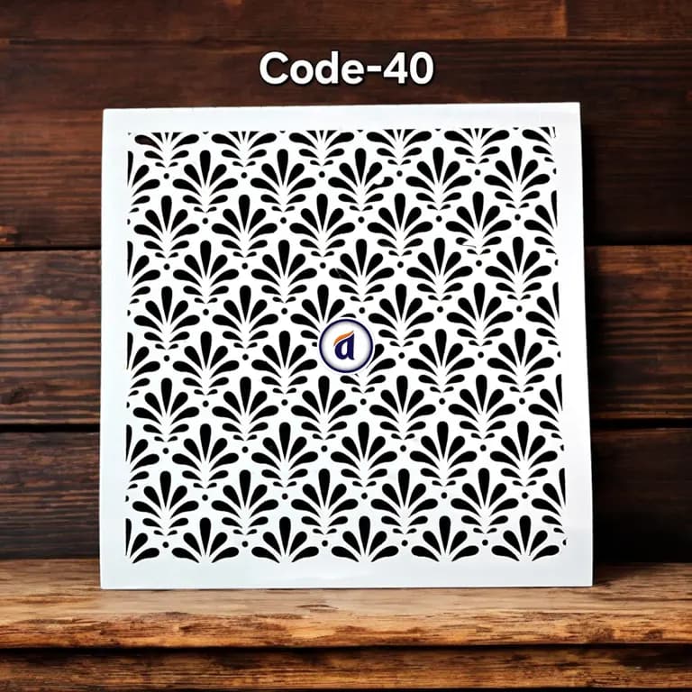 Stencil Code 40 (8x8 inch)