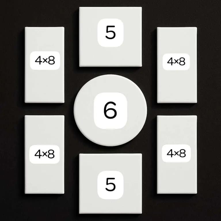Canvas Combo (4x8 4ta, 5x5 2ta, 6 Round)