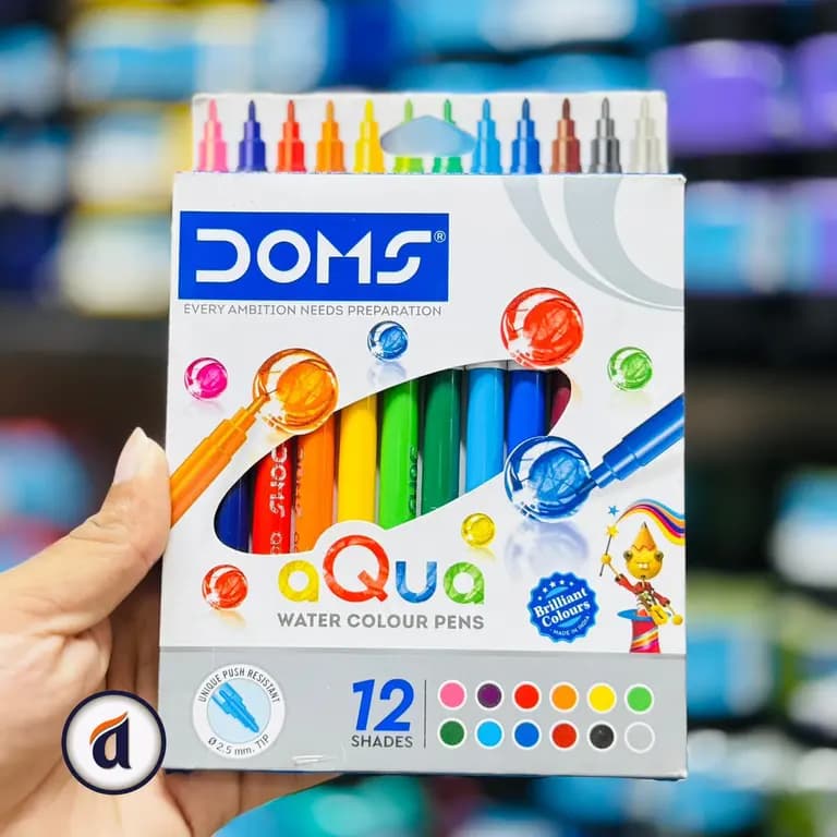 Doms Aqua Water Colour Pens 12pc