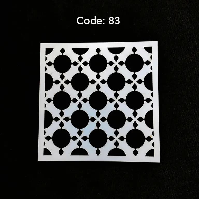 Stencil Code 83 (8x8 inch) 