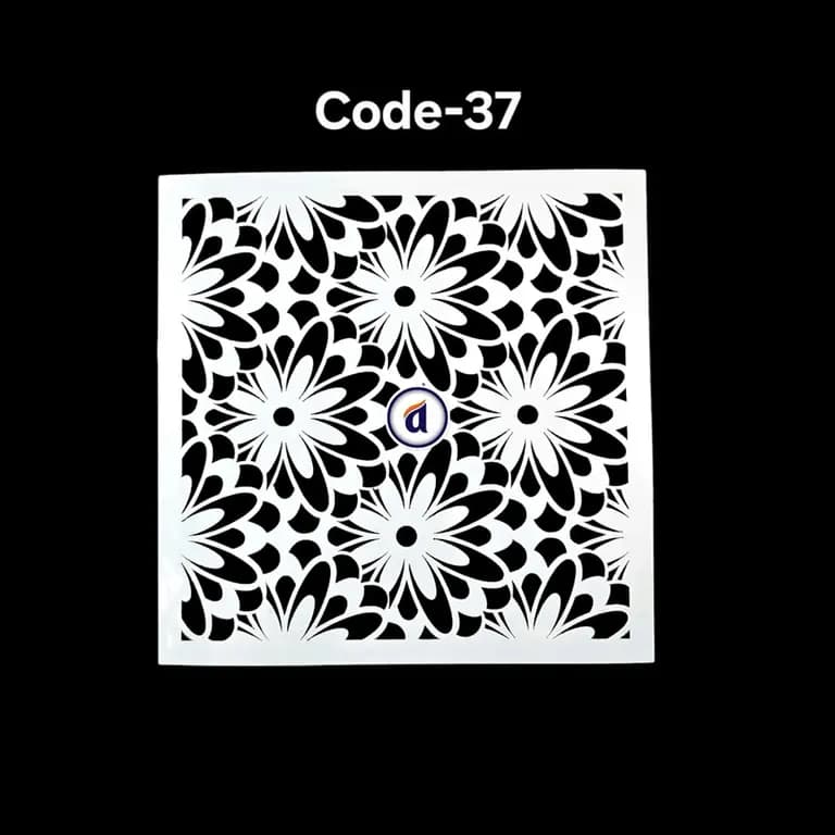 Stencil Code 37 (8x8 inch)