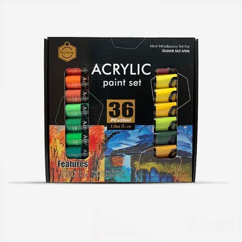 Keep Smiling Acrylic Paint Set 30ml 36 Pcs