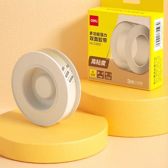 Deli Nano Tape, Transparent Double Sided Tape, Nano Tape