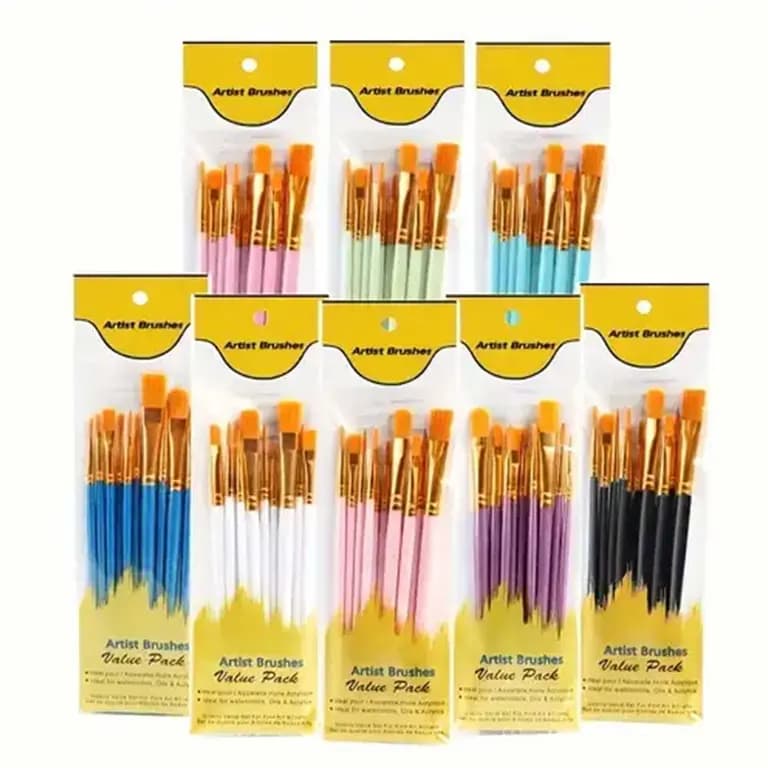 Keep Smiling Artist Paintbrush Set 10pcs
