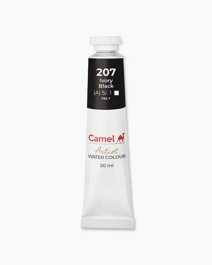 Camel Artist Water Colours Individual tube of Ivory Black Sr 1 in 20 ml