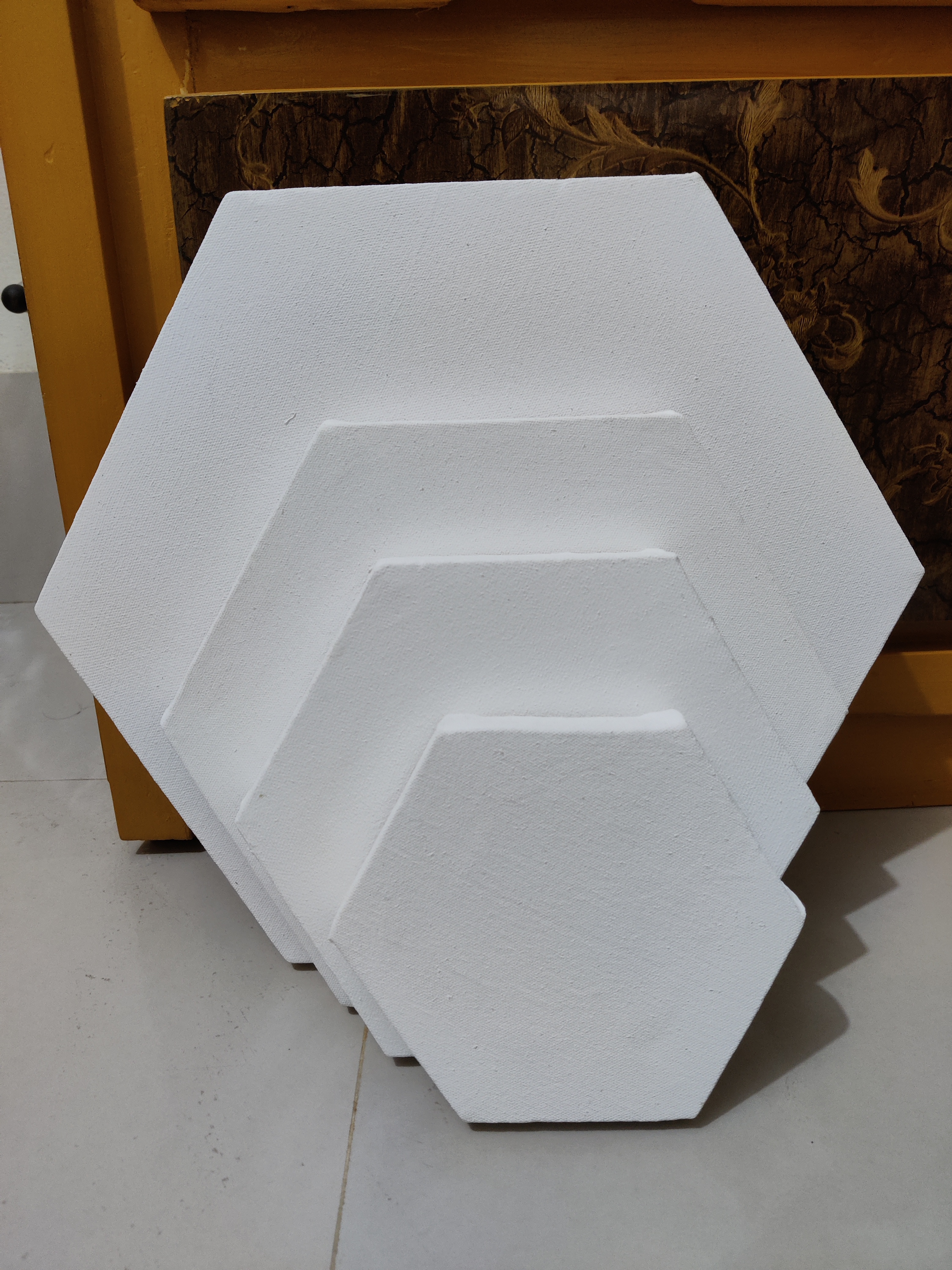 Hexagon Canvas Combo 4pc (6inc, 8inc, 10inc, 12inc)