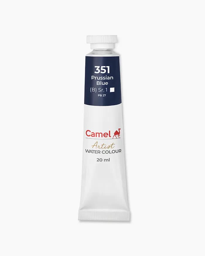 Camel Artist Water Colours Individual tube of Prussian Blue Sr 1 in 20 ml