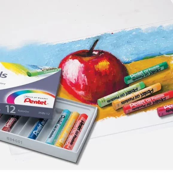 Pentel Artist Oil Pastel 12 Color Set - PHN-12ASE