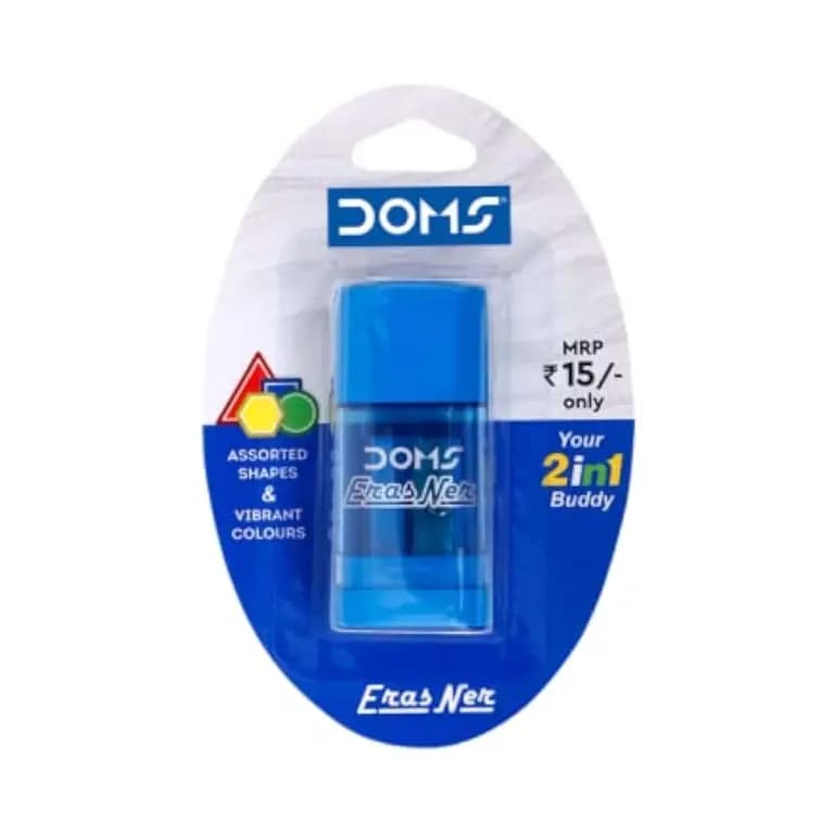 Doms Erasener Eraser and Sharpener 2 in 1 Buddy
