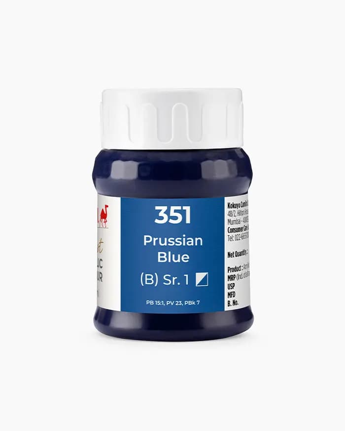 Camel Artist Acrylic Colours Individual jar of Prussian Blue Sr 1 in 500 ml