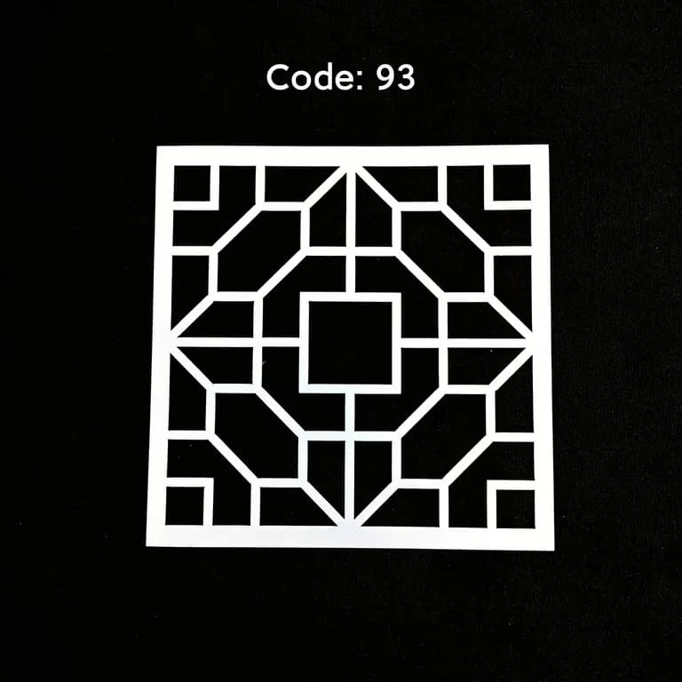 Stencil Code 93 (8x8 inch) 