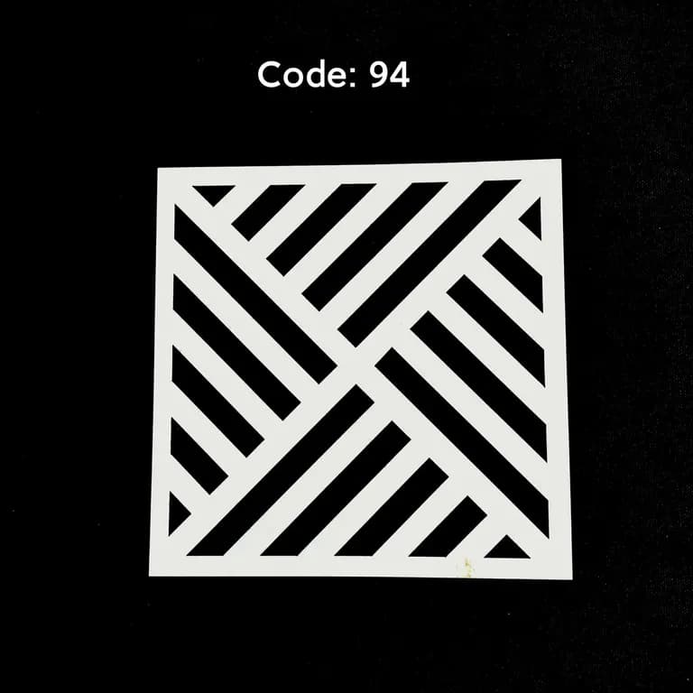 Stencil Code 94 (8x8 inch) 