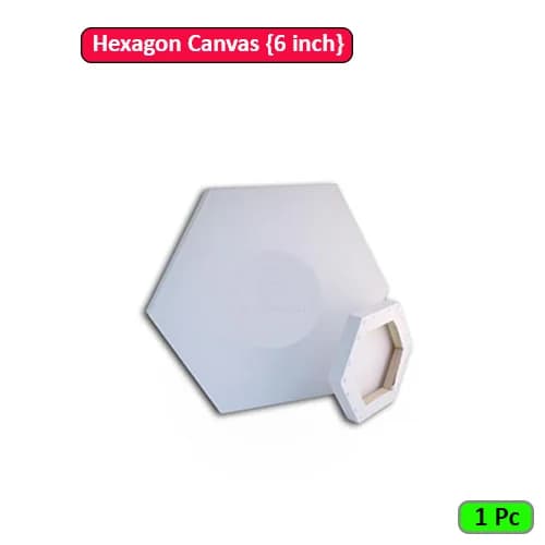 Hexagon Canvas 6 inch