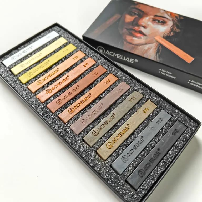 Acmeliae Artmaster Soft Pastel 12 Colors Brown Tones	