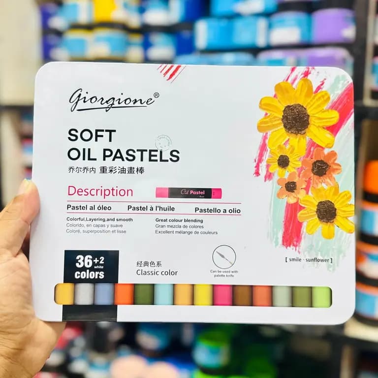 Giorgione Soft Oil Pastel Tin Box 36 Colour Set