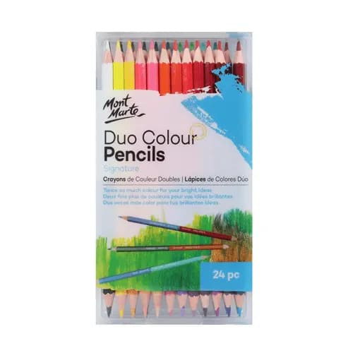Mont Marte Duo Colour Pencils 24pc