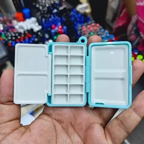 Mini Watercolor & Acrylic palette box 12 grid paint box
