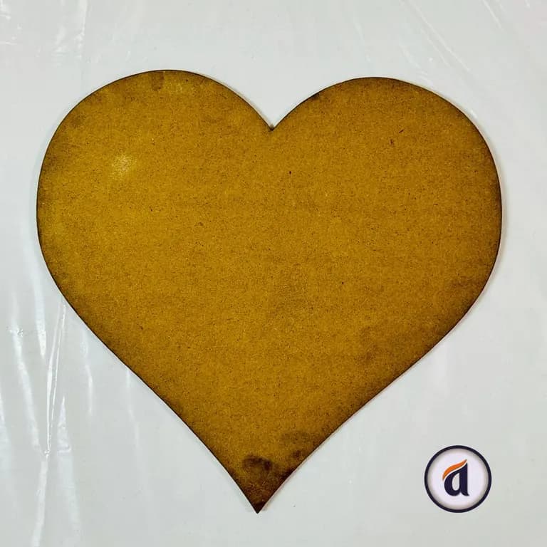 Love Shape MDF Board 12 inch