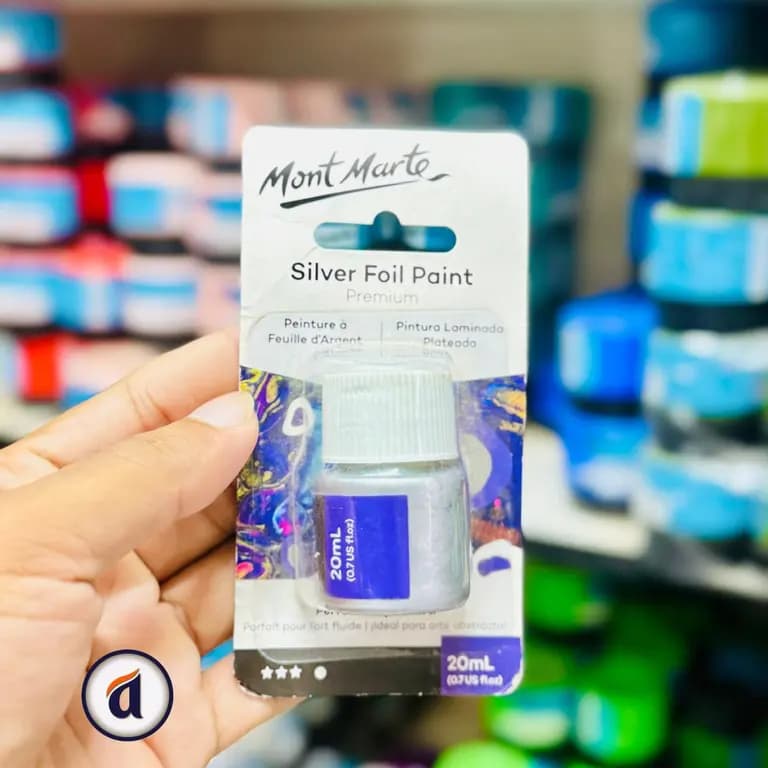 Mont Marte Silver Foil Paint 20ml