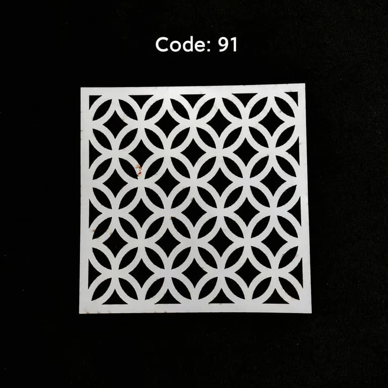 Stencil Code 91 (8x8 inch) 