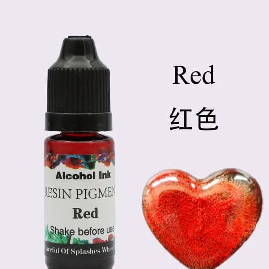Alcohol ink resin pigment  10ML [ RED ]