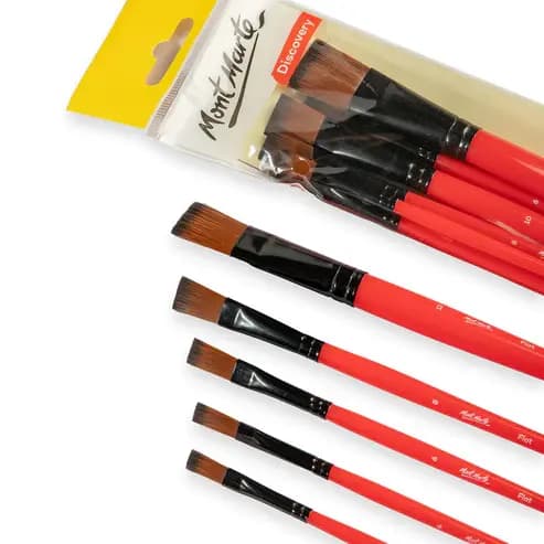 Mont Marte Flat Assorted Brush Set BMHS0064