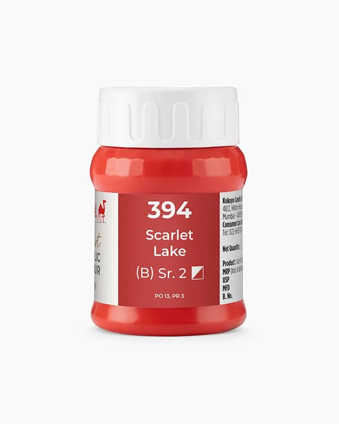 Camel Artist Acrylic Colours Individual jar of Scarlet Lake Sr 2 in 500 ml