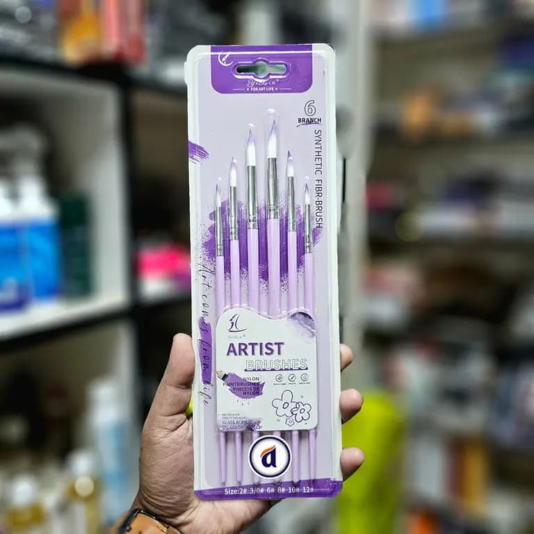 Yixin Artist Round Brush Set 6pc H-2D