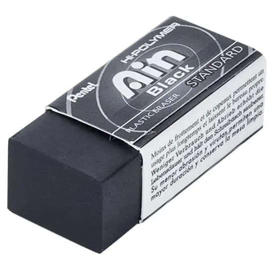 Pentel Ain black Hi-Polymer Eraser