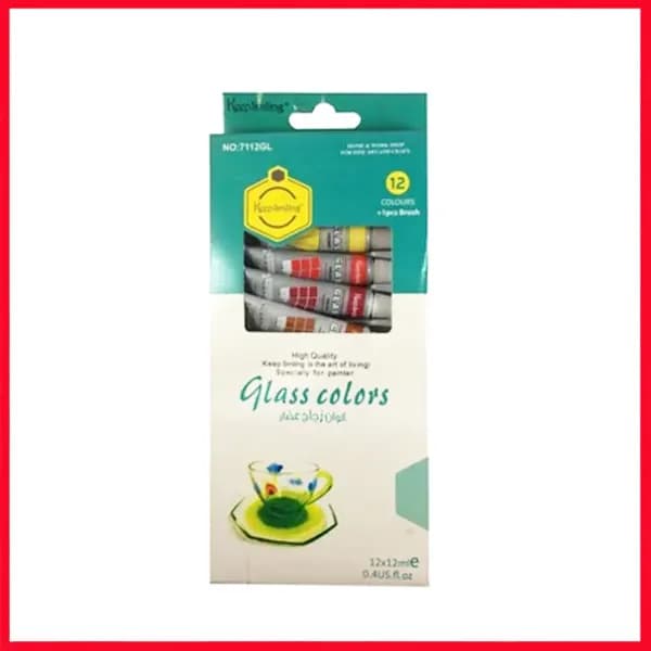 Keep smilling Glass Colors Set 12Pc