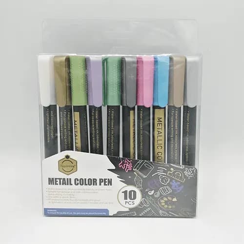 Keep smiling Metalic Colour Pen 10 pcs