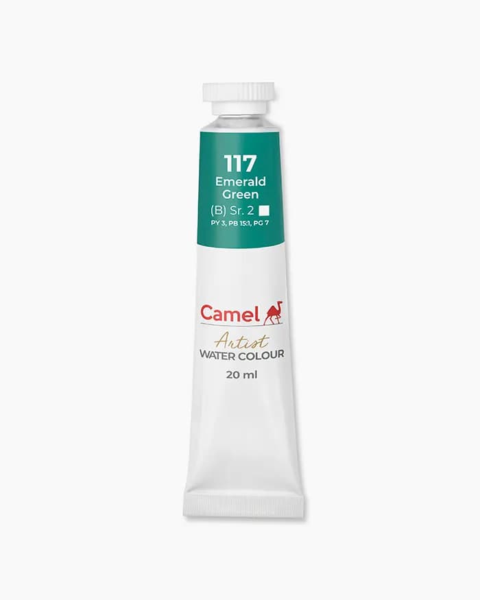 Camel Artist Water Colours Individual tube of Emerald Green Sr 2 in 20 ml
