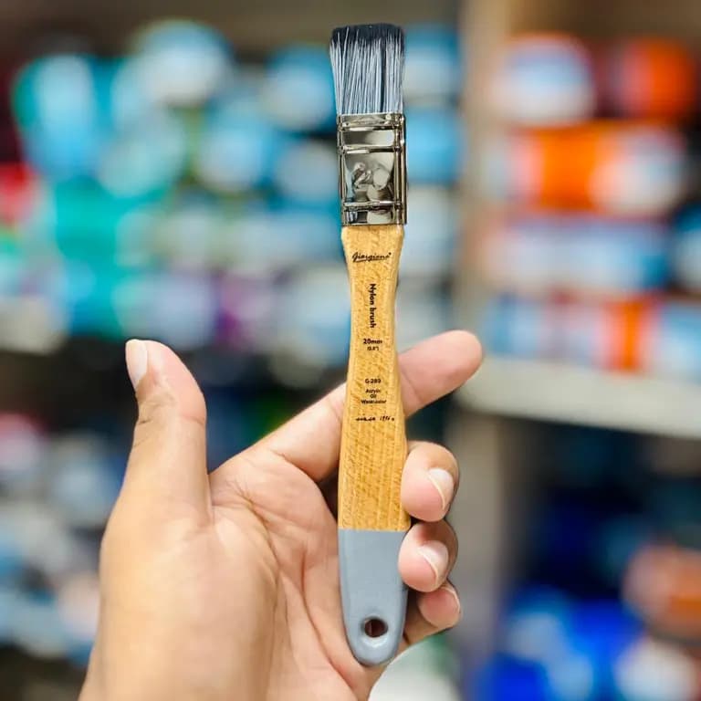 Giorgione Flat Head Nylon Soft Paint Brush Single 20mm
