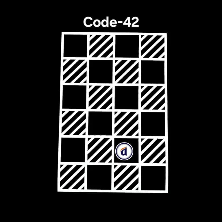 Stencil Code 42 (8x10 inch)