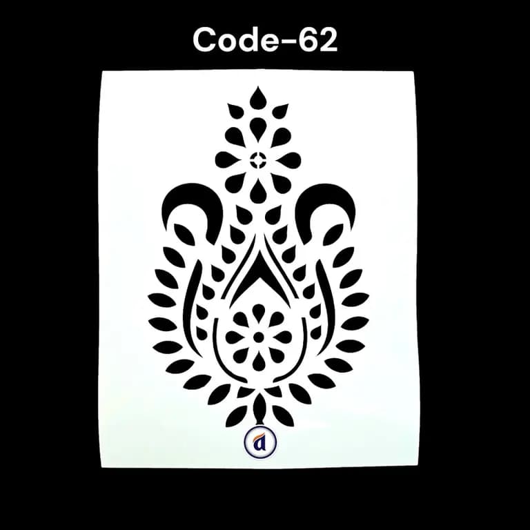Stencil Code 62 (8x10 inch)