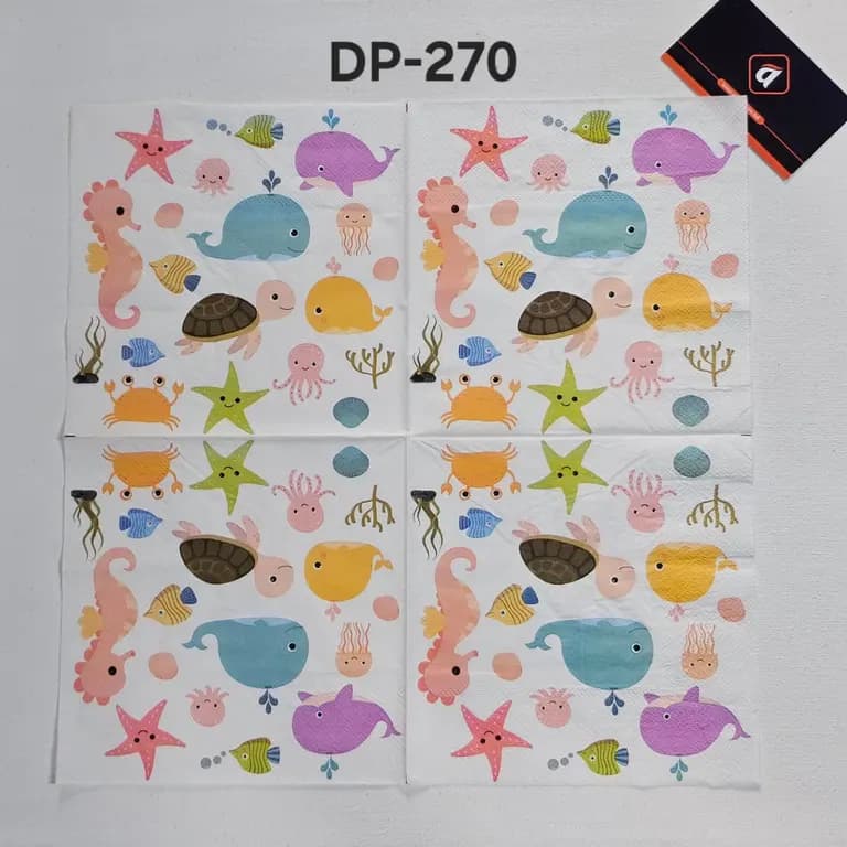 Deco Paper, Color Printed Napkins Dp: 270