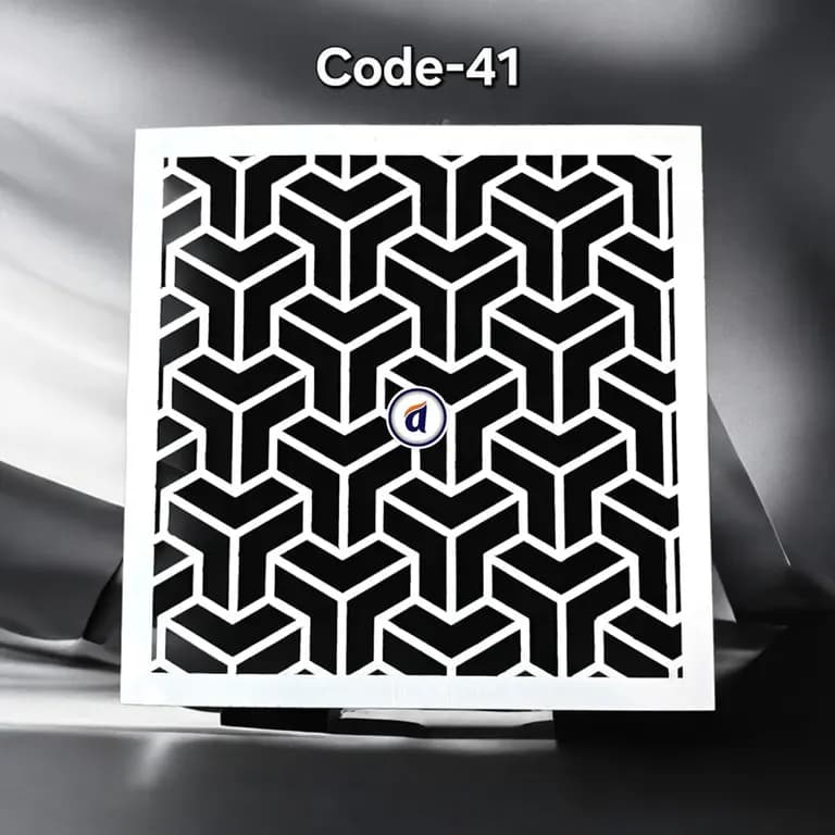 Stencil Code 41 (8x8 inch)