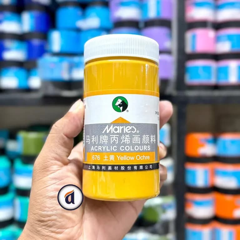Maries Acrylic Colour 300ml Yellow Ochre