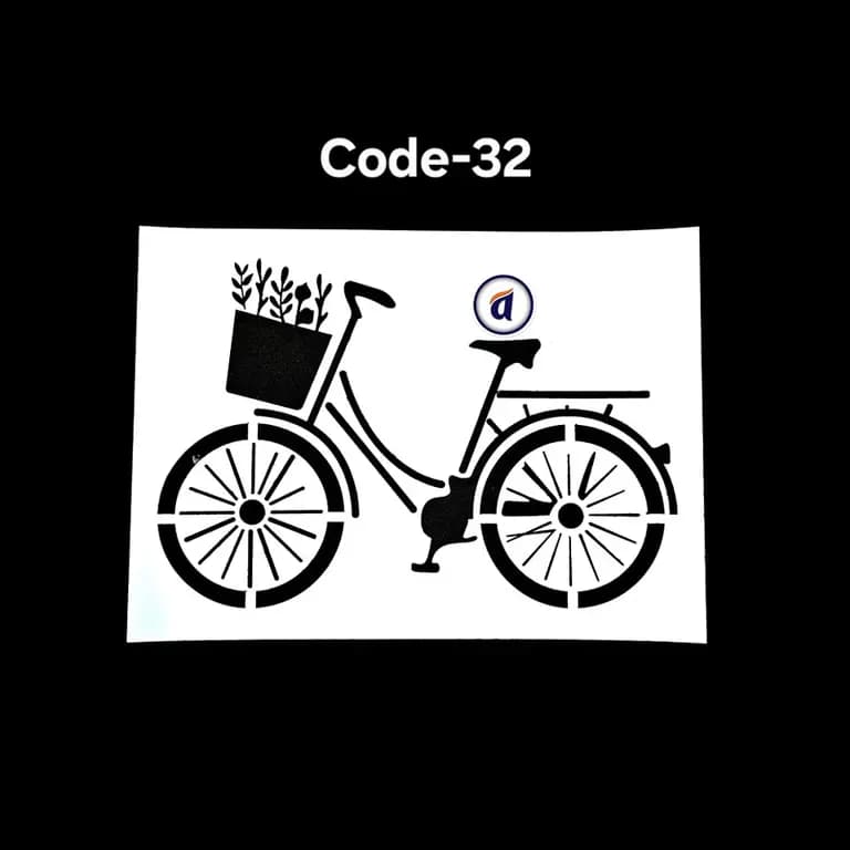Stencil Code 32 (8x10 inch)