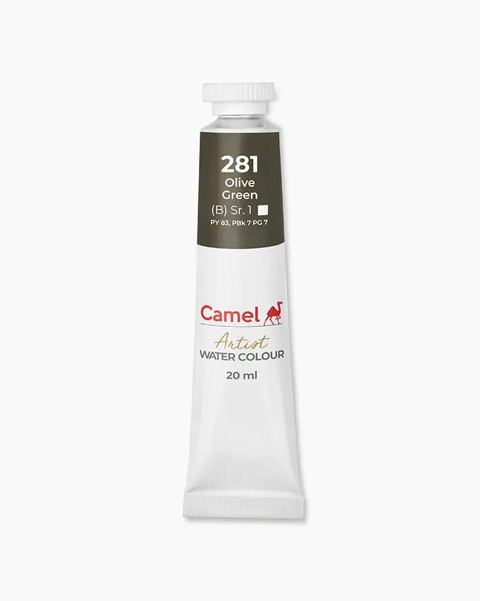 Camel Artist Water Colours Individual tube of Olive Green Sr 1 in 20 ml
