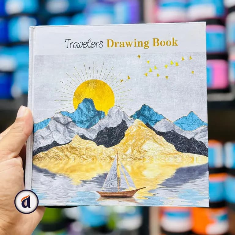 Hearts Travelers Drawing Book 50 sheets sun [SINE 7.2X7.2INC]	
