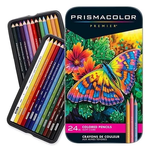 Prisma Color Premier Colored Pencils, Soft Core, 24 Count