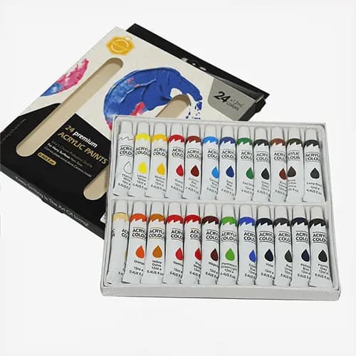 Keep Smiling Premium Acrylic Paints 12ml  24 colour Set