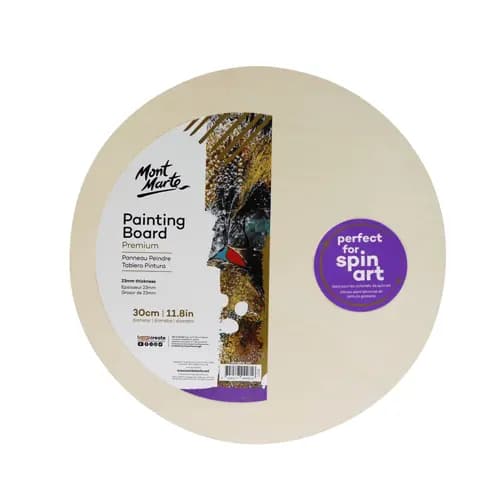 Mont Marte Painting Board Round 30cm (11.8in)