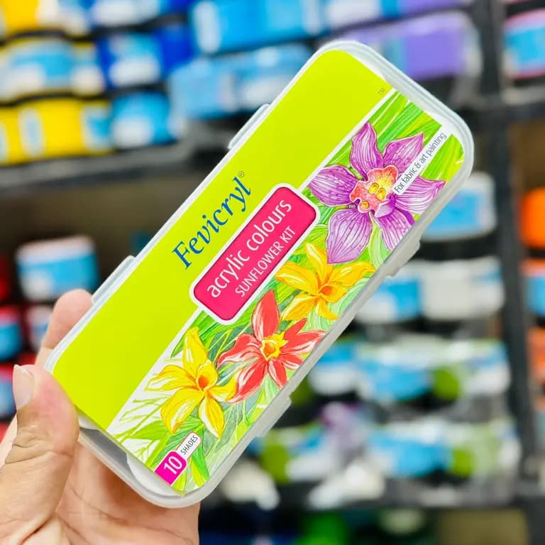 Fevicryl Acrylic Colour Sunflower Kit 10 Shades